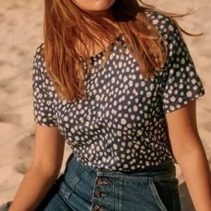 Sezane Andre Linen Top - Like New!